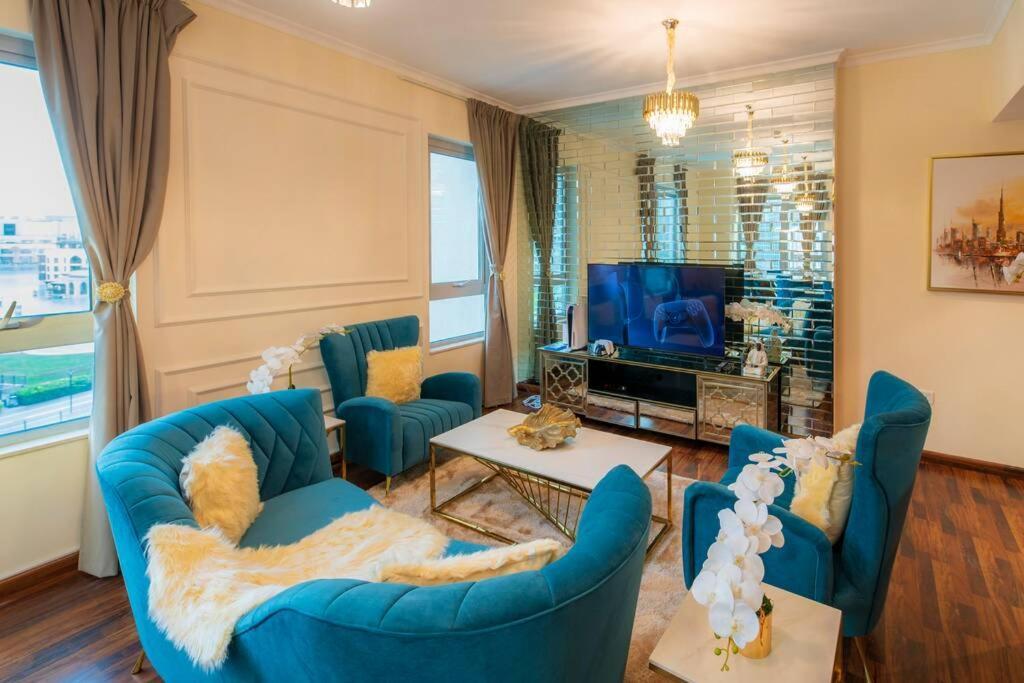 First Class 2Br With Full Burj Khalifa And Fountain View Dubái Exterior foto
